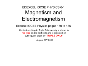 IGCSE-61-Magnetism & Electromagnetism Presentation