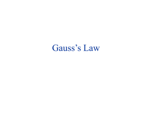 Gauss`s law - UCF Physics