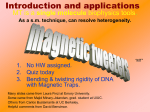 Magnetic Tweezers and DNA