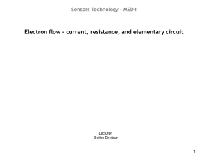ST06 – Electron flow - current, resistance, and elementary circuit