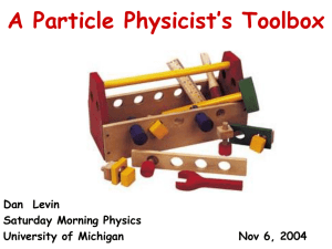 Inside A Particle Physicist`s Toolbox
