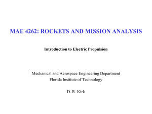 Introduction to Electric Propulsion