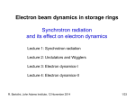 Lecture1(SynchrotronRadiationI) - Indico