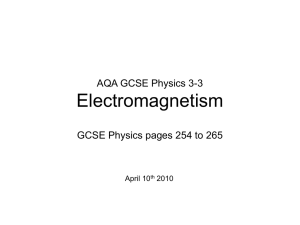 OVERVIEW: Electromagnetism