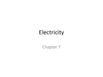 Electricity Notes I
