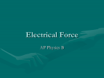 Electric Fields and Forces