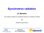 JUAS_2014_RB_synchrotron_radiation_I - Indico