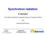 JUAS_2016_RB_synchrotron_radiation_I - Indico