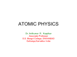 atomic physics - SS Margol College
