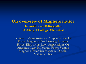 Basic law in Magnetostatics