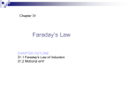 31.1 Faraday`s Law of Induction
