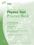 Practice Book Physics Test This practice book contains Become familiar with