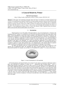 IOSR Journal of Applied Physics (IOSR-JAP) e-ISSN: 2278-4861. www.iosrjournals.org