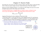 Chapter 23: Electric Fields