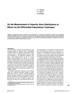 On the Measurement of Impurity Atom Distributions in