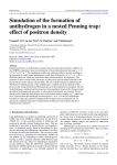 Simulation of the formation of antihydrogen in a nested Penning trap: