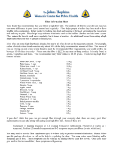 Fiber Information Sheet