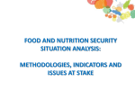 Methodologies, Indicators and issues at stake - FAO