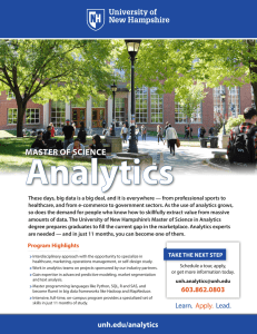 MS in Analytics Brochure