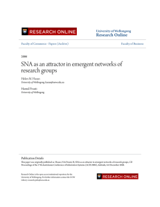 SNA as an attractor in emergent networks of