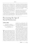 -Recovering the Age of Social Democracy