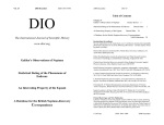 DIO 15 - DIO, The International Journal of Scientific History
