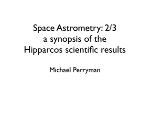 Space astrometry 2: Scientific results from Hipparcos