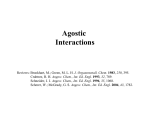 Agostic Interactions