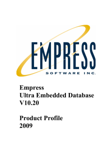 to the Empress Product Profile (PDF File)