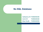 Apa Itu No SQL Database
