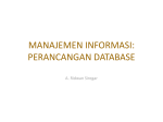 SIMP Modul-10 Manajemen Informasi – Perancangan Database