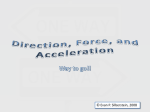 Direction of Force and Acceleration