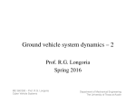 Ground vehicle system dynamics - 2