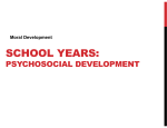 School Years Moral Development