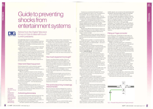 Guide to preventing shocks from entertai nment systems