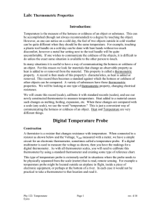 Lab_Thermometric properties