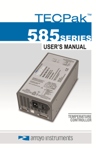 585 TECPak User's Manual