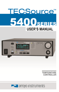 5400 TECSource User's Manual