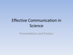 "Effective Communication in Science"