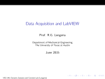 Data acquistion and LabVIEW