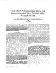 "Trade-offs of Performance and Single-Chip Implementation of Indoor Wireless Multi-Access Receivers,