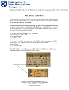 XPS Safety Instructions