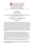 Computational and Statistical Methods for Optimal Estimation and Control of Dynamical Systems