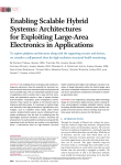 N. Verma, Y. Hu, L. Huang, W. Rieutort-Louis, J. Sanz Robinson, T. Moy, B. Glisic, S. Wagner, J. Sturm, "Enabling Scalable Hybrid Systems: Architectures for Exploiting Large-Area Electronics in Applications," Proceedings of the IEEE, Vol. 103, No. 4 (APR 2015).