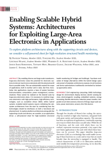 N. Verma, Y. Hu, L. Huang, W. Rieutort-Louis, J. Sanz Robinson, T. Moy, B. Glisic, S. Wagner, J. Sturm, "Enabling Scalable Hybrid Systems: Architectures for Exploiting Large-Area Electronics in Applications," Proceedings of the IEEE, Vol. 103, No. 4 (APR 2015).