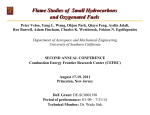 Flame studies of small hydrocarbons and oxygenated fuels