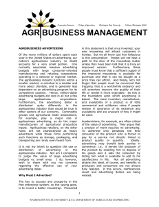 Agribusiness advertising