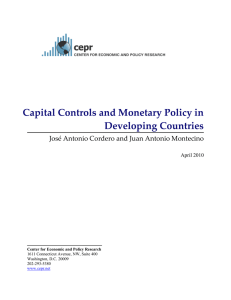Capital Controls and Monetary Policy in Developing Countries