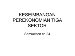 Keseimbangan Perekonomian Tiga Sektor