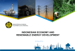 indonesian economy and renewable energy development